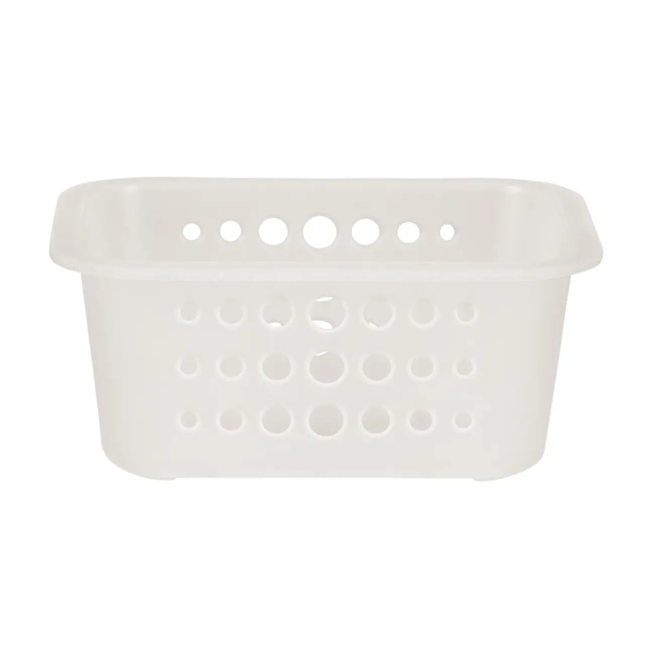 CESTO 18 CM X 14 CM X 8 CM BLEACH ONE - BRANCO TRANSLUCIDO - Foto 1