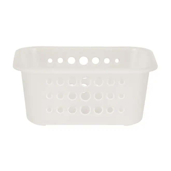 CESTO 18 CM X 14 CM X 8 CM BLEACH ONE - BRANCO TRANSLUCIDO - Foto 1