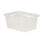 CESTO 18 CM X 14 CM X 8 CM BLEACH ONE - BRANCO TRANSLUCIDO - Foto 2