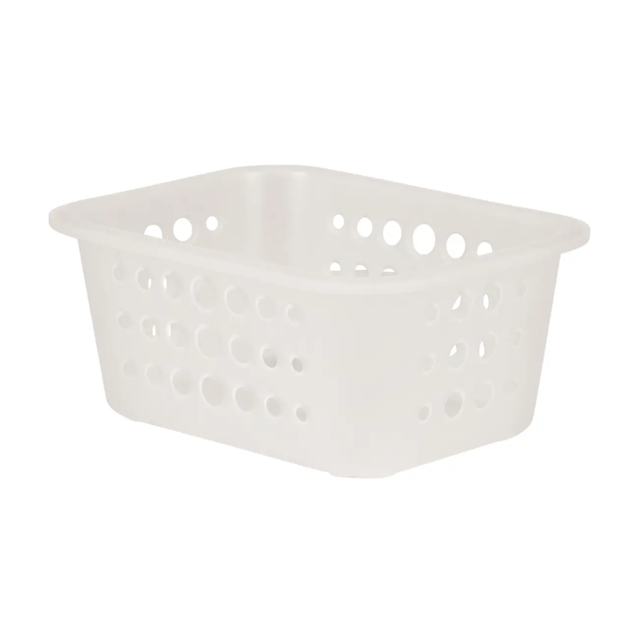CESTO 18 CM X 14 CM X 8 CM BLEACH ONE - BRANCO TRANSLUCIDO - Foto 2