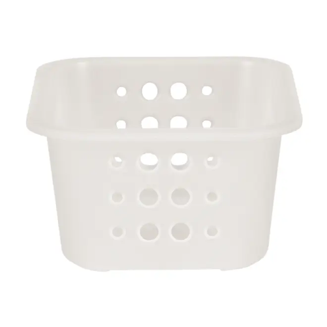 CESTO 18 CM X 14 CM X 8 CM BLEACH ONE - BRANCO TRANSLUCIDO - Foto 3