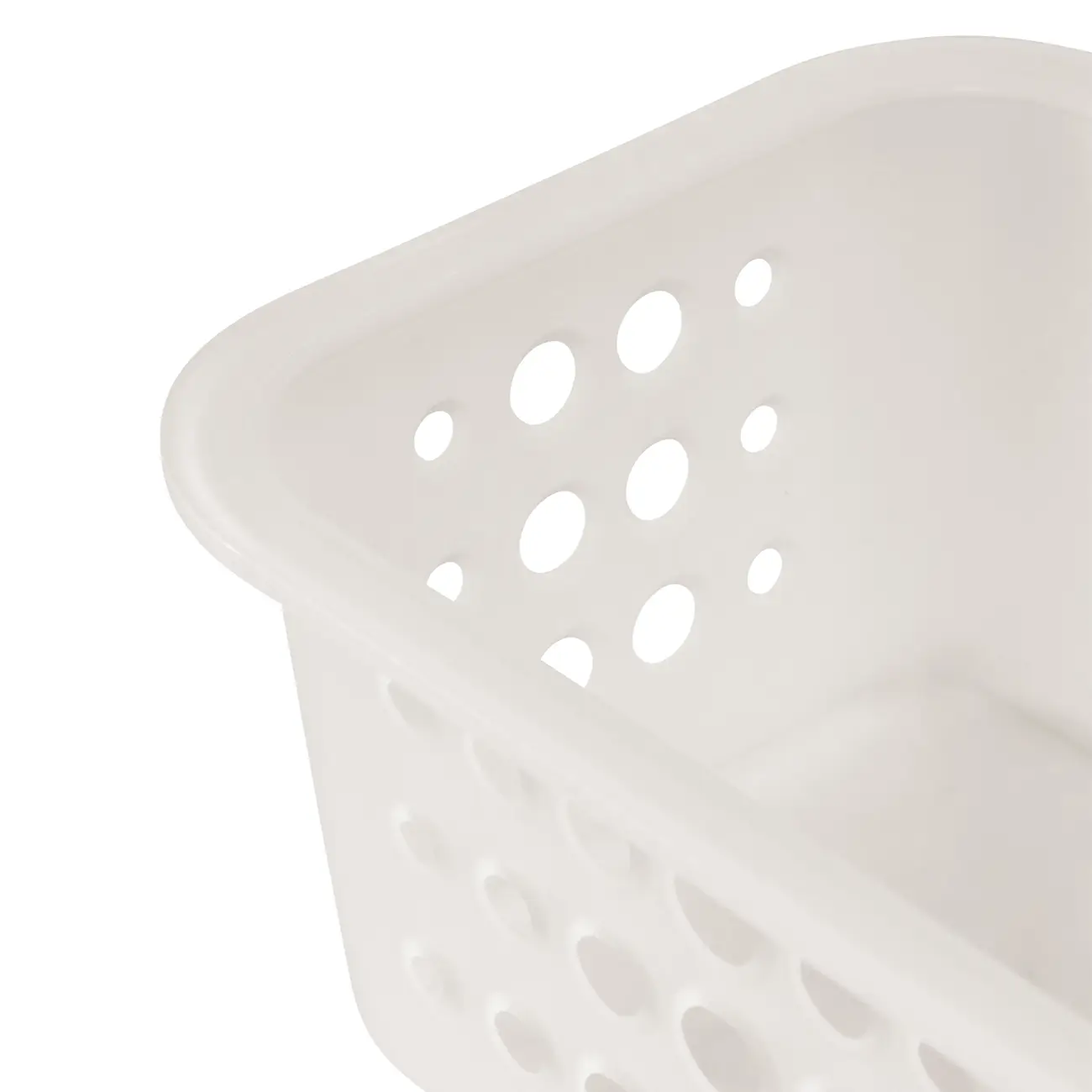 CESTO 18 CM X 14 CM X 8 CM BLEACH ONE - BRANCO TRANSLUCIDO - Foto 4