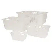 CESTO 18 CM X 14 CM X 8 CM BLEACH ONE - BRANCO TRANSLUCIDO - Foto 5