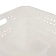 CESTO 18 CM X 14 CM X 8 CM BLEACH ONE - BRANCO TRANSLUCIDO - Foto 8