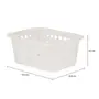 CESTO 18 CM X 14 CM X 8 CM BLEACH ONE - BRANCO TRANSLUCIDO - Foto 9