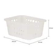 CESTO 18 CM X 14 CM X 8 CM BLEACH ONE - BRANCO TRANSLUCIDO - Foto 9