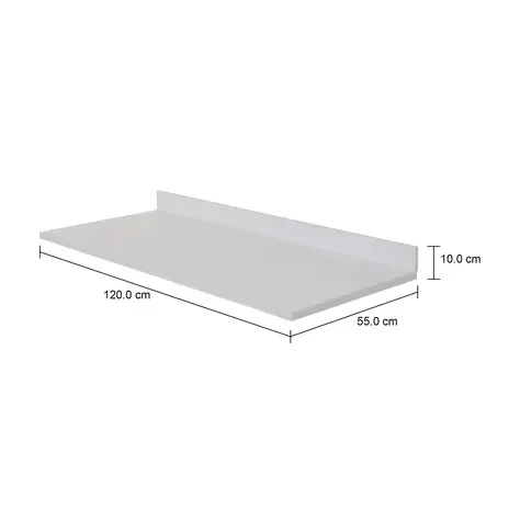 Imagem com medidas do produto TAMPO PARA ARMÁRIO DE COZINHA COM FRONTÃO 1,20 M LIN