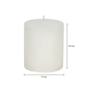 VELA 8 CM X 7 CM AURA - BRANCO - Foto 6
