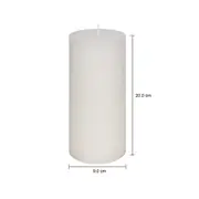 VELA 20 CM X 9 CM AURA - BRANCO - Foto 6