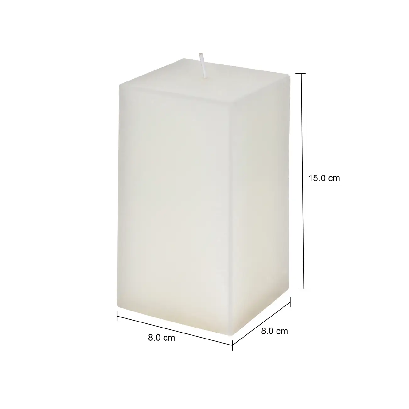 VELA 15 CM X 8 CM AURA - BRANCO - Foto 7
