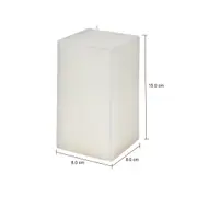 VELA 15 CM X 8 CM AURA - BRANCO - Foto 7