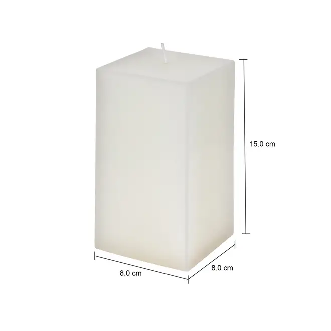 VELA 15 CM X 8 CM AURA - BRANCO - Foto 7