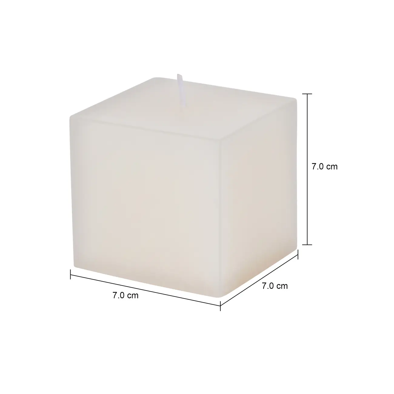 VELA 7 CM X 7 CM EQUILÍBRIO - BEGE - Foto 7