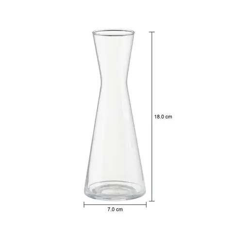 Imagem com medidas do produto VASO 18 CM CONICO