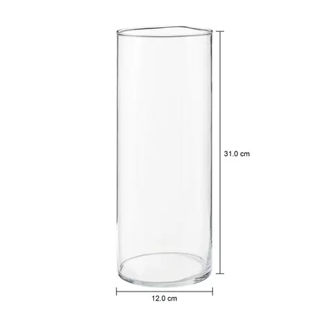Imagem com medidas do produto VASO 31 CM TUBI MAX