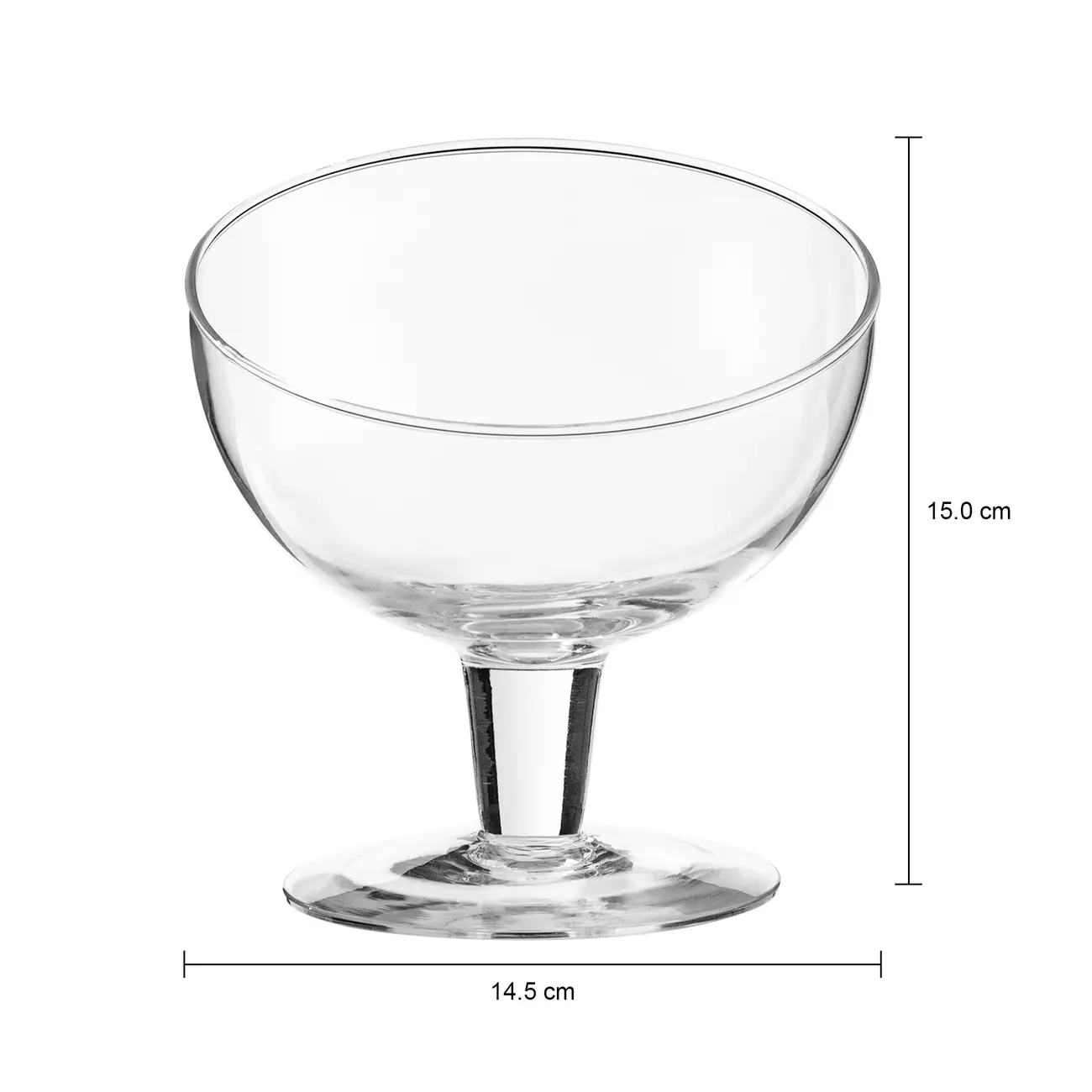 TAÇA PARA SOBREMESA 15 CM DELYSE - INCOLOR - Foto 7
