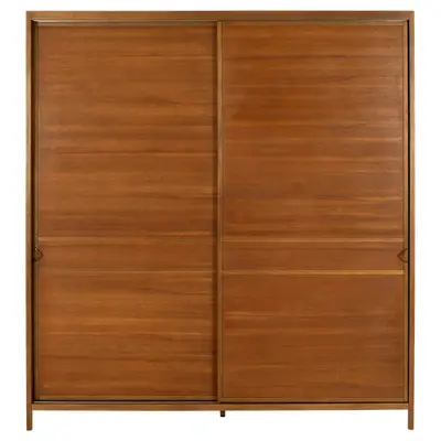 GUARDA-ROUPA 2 PORTAS DE CORRER MASCAVO