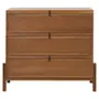 CÔMODA 3 GAVETAS 1,02 M X 42 CM PAMPA - NOZES/OURO VELHO - Foto 1