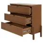 CÔMODA 3 GAVETAS 1,02 M X 42 CM PAMPA - NOZES/OURO VELHO - Foto 3