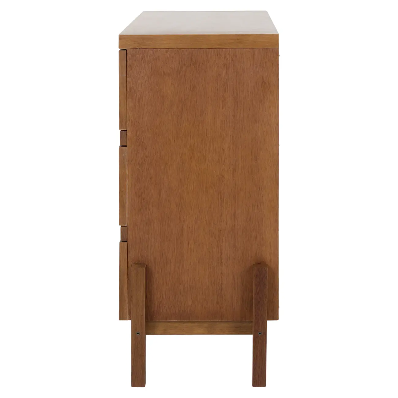 CÔMODA 3 GAVETAS 1,02 M X 42 CM PAMPA - NOZES/OURO VELHO - Foto 4