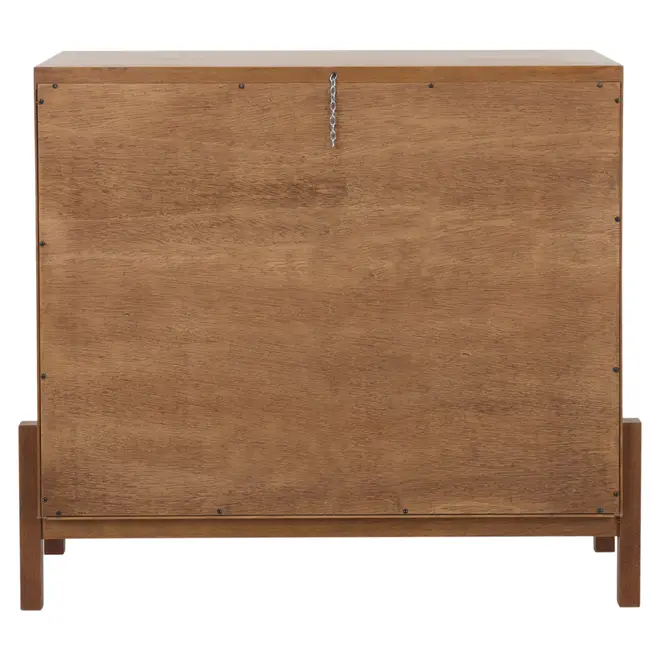CÔMODA 3 GAVETAS 1,02 M X 42 CM PAMPA - NOZES/OURO VELHO - Foto 5