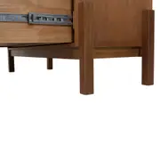 CÔMODA 3 GAVETAS 1,02 M X 42 CM PAMPA - NOZES/OURO VELHO - Foto 7
