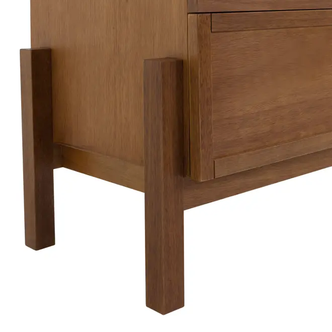 CÔMODA 3 GAVETAS 1,02 M X 42 CM PAMPA - NOZES/OURO VELHO - Foto 12