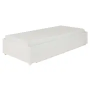 CAMA DE SOLTEIRO COM 2 GAVETAS 88 CM NORAH - BRANCO - Foto 1