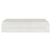 CAMA DE SOLTEIRO COM 2 GAVETAS 88 CM NORAH - BRANCO - Foto 3