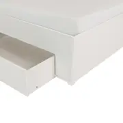 CAMA DE SOLTEIRO COM 2 GAVETAS 88 CM NORAH - BRANCO - Foto 6