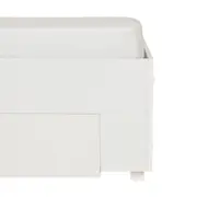 CAMA DE SOLTEIRO COM 2 GAVETAS 88 CM NORAH - BRANCO - Foto 9