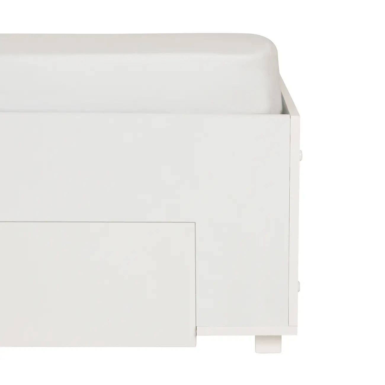 CAMA DE SOLTEIRO COM 2 GAVETAS 88 CM NORAH - BRANCO - Foto 9