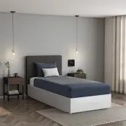 CAMA DE SOLTEIRO COM 2 GAVETAS 88 CM NORAH - BRANCO - Foto 11