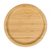 PRATO PARA BOLO COM PÉ 18 CM BAMBOO - NATURAL - Foto 3