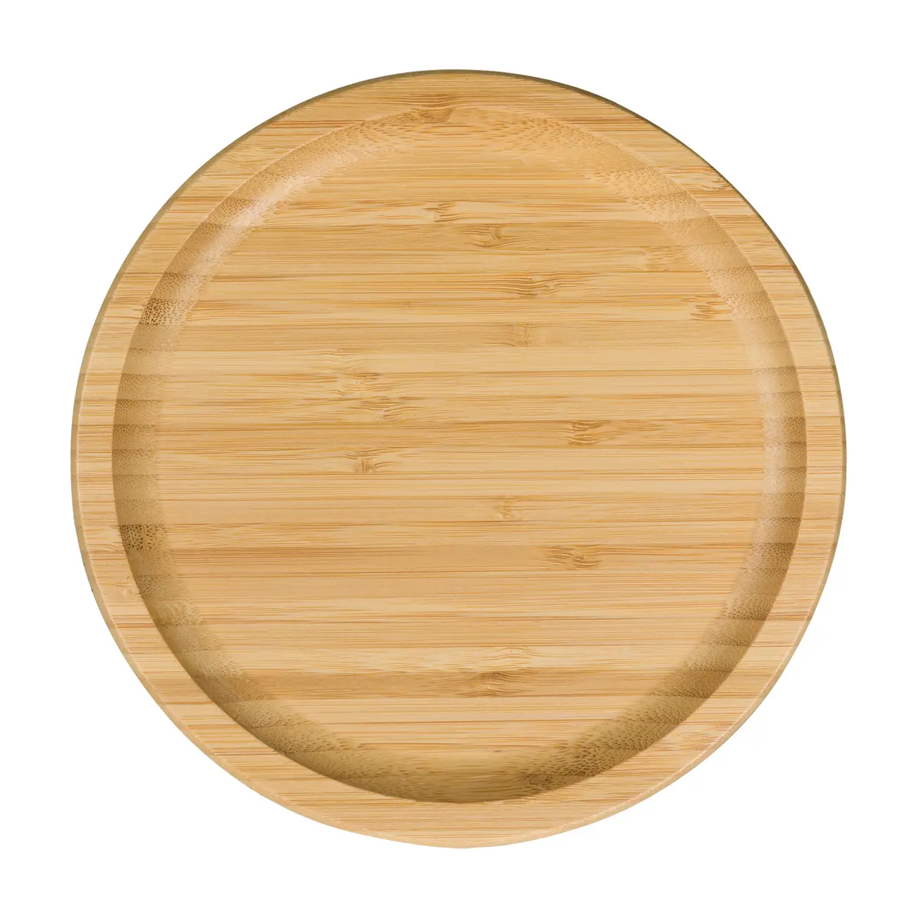 PRATO PARA BOLO COM PÉ 18 CM BAMBOO - NATURAL - Foto 3