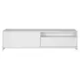 RACK 1 PORTA DE CORRER/ 1 GAVETA 1,80 M X 36 CM BALTIMORE - BRANCO/BRANCO - Foto 1