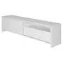 RACK 1 PORTA DE CORRER/ 1 GAVETA 1,80 M X 36 CM BALTIMORE - BRANCO/BRANCO - Foto 2