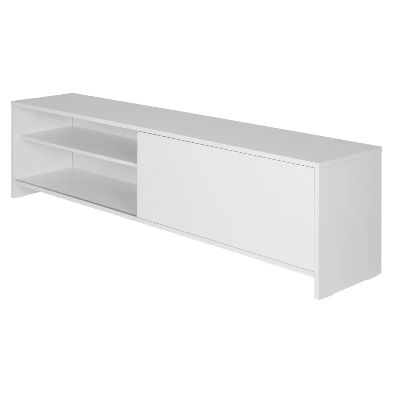 RACK 1 PORTA DE CORRER/ 1 GAVETA 1,80 M X 36 CM BALTIMORE - BRANCO/BRANCO - Foto 4