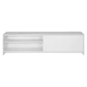 RACK 1 PORTA DE CORRER/ 1 GAVETA 1,80 M X 36 CM BALTIMORE - BRANCO/BRANCO - Foto 5