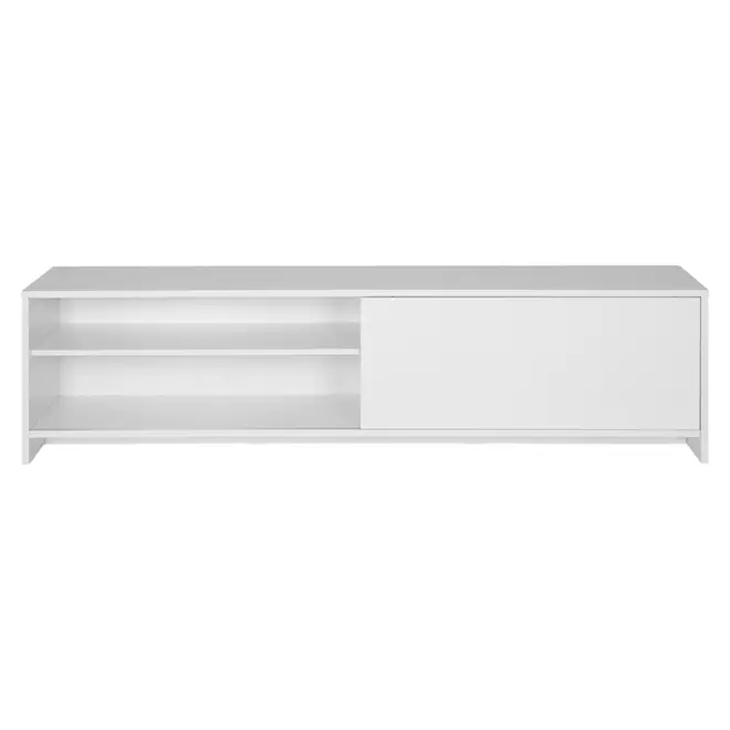 RACK 1 PORTA DE CORRER/ 1 GAVETA 1,80 M X 36 CM BALTIMORE - BRANCO/BRANCO - Foto 5