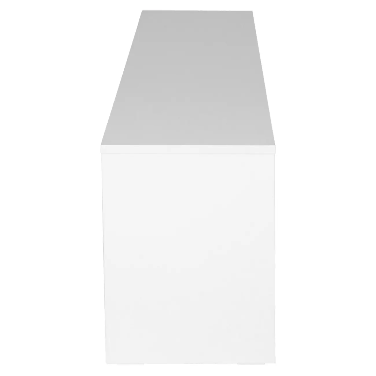 RACK 1 PORTA DE CORRER/ 1 GAVETA 1,80 M X 36 CM BALTIMORE - BRANCO/BRANCO - Foto 6