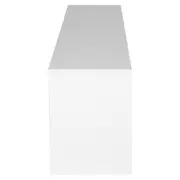 RACK 1 PORTA DE CORRER/ 1 GAVETA 1,80 M X 36 CM BALTIMORE - BRANCO/BRANCO - Foto 6