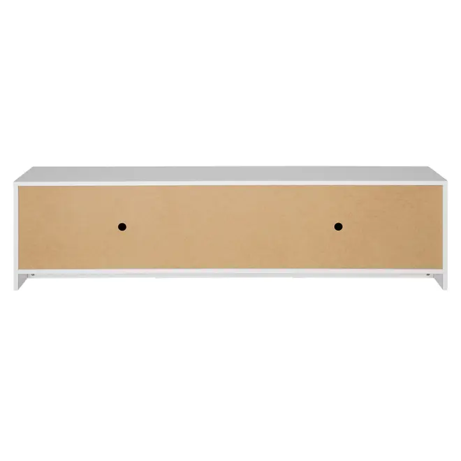 RACK 1 PORTA DE CORRER/ 1 GAVETA 1,80 M X 36 CM BALTIMORE - BRANCO/BRANCO - Foto 7