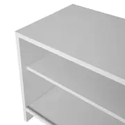 RACK 1 PORTA DE CORRER/ 1 GAVETA 1,80 M X 36 CM BALTIMORE - BRANCO/BRANCO - Foto 8