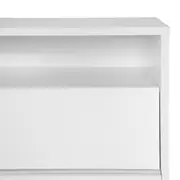 RACK 1 PORTA DE CORRER/ 1 GAVETA 1,80 M X 36 CM BALTIMORE - BRANCO/BRANCO - Foto 10
