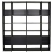 ESTANTE 2 PORTAS BASCULANTES 2,20 M X 2,35 M LITERARY - PRETO - Foto 1