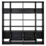 ESTANTE 2 PORTAS BASCULANTES 2,20 M X 2,35 M LITERARY - PRETO - Foto 3