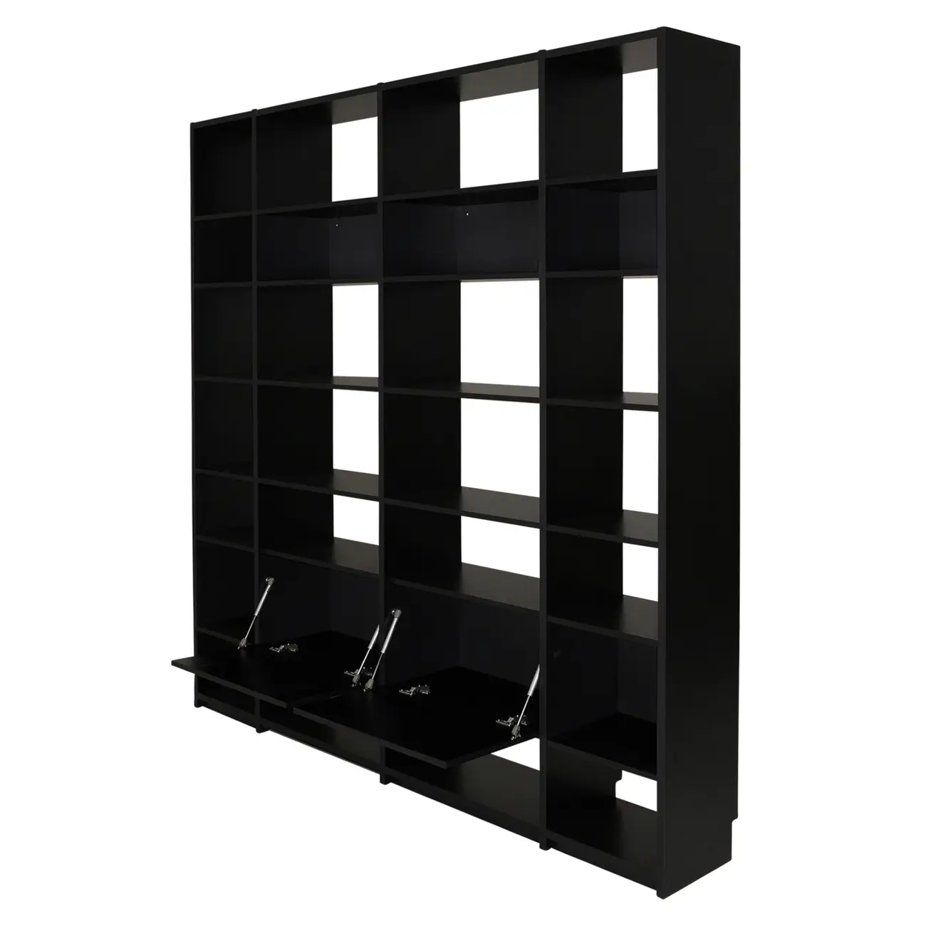 ESTANTE 2 PORTAS BASCULANTES 2,20 M X 2,35 M LITERARY - PRETO - Foto 4