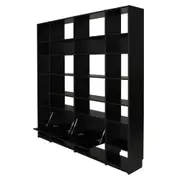 ESTANTE 2 PORTAS BASCULANTES 2,20 M X 2,35 M LITERARY - PRETO - Foto 4