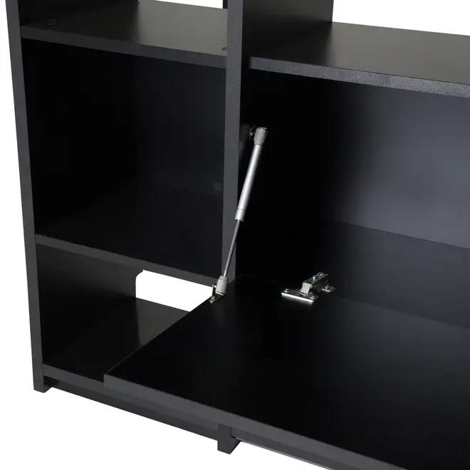 ESTANTE 2 PORTAS BASCULANTES 2,20 M X 2,35 M LITERARY - PRETO - Foto 7